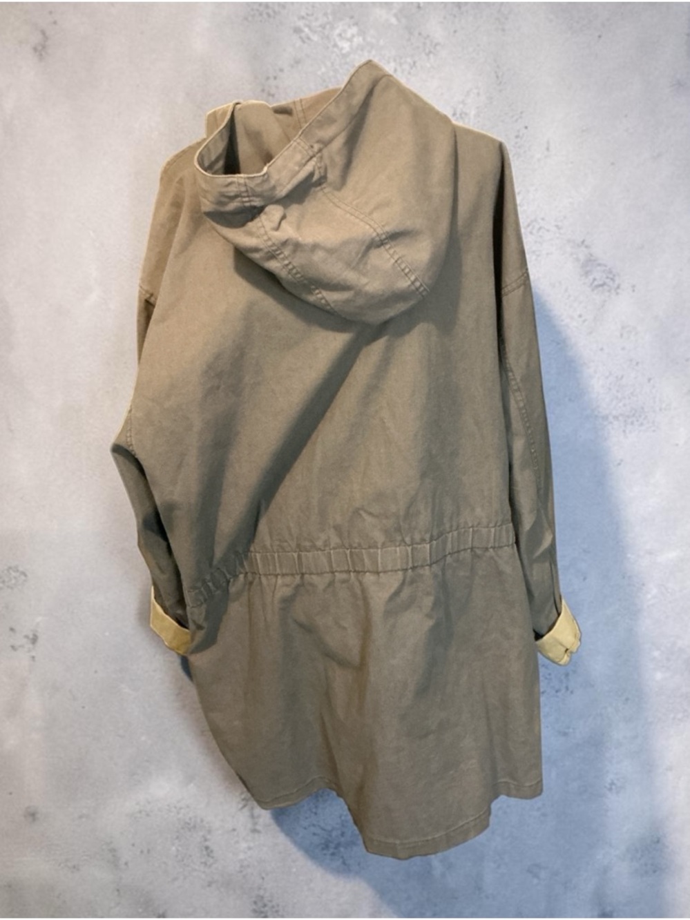 MV Sport Gray Hooded Jacket with Embroidered Logo - Picture 2 of 3
